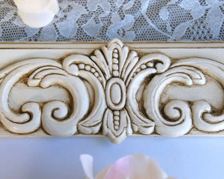 Ivory 5x7 embellished wall gallery frame