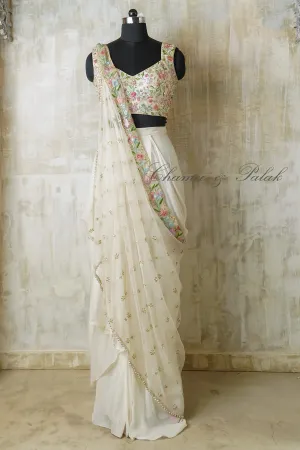 IVORY IRIS DRAPE