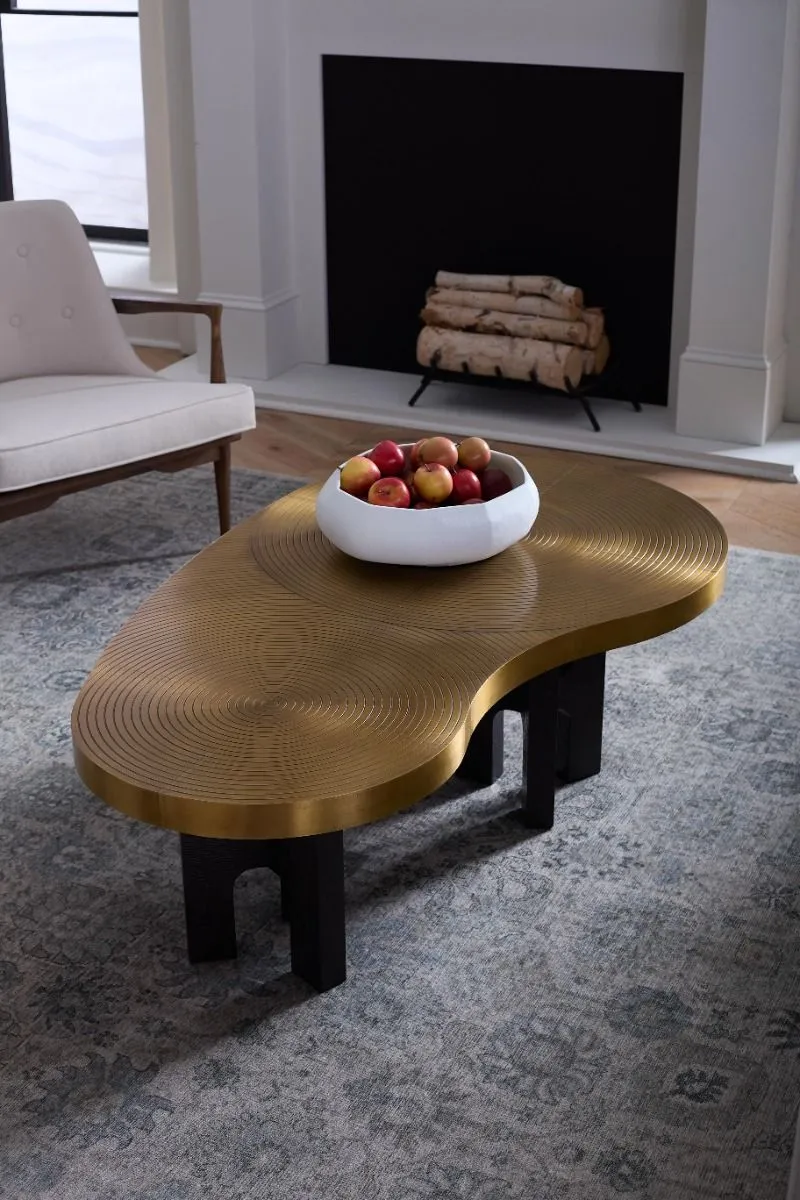 Jacob Coffee Table / Antique Brass