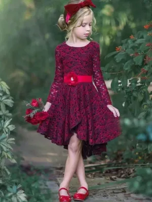 Je t'Aime Crochet Lace Hi-Lo Dress