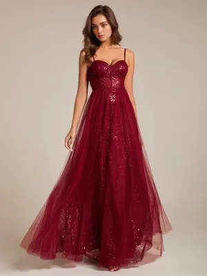 Jemima burgundy sequin and tulle corset ball dress Express NZ wide