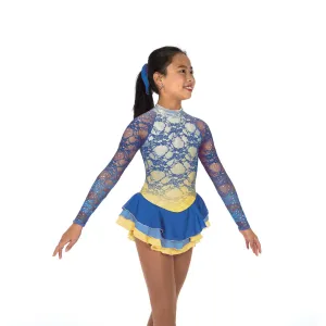 Jerry's 695 Blue Buttercup Figure Skating Dress - Youth