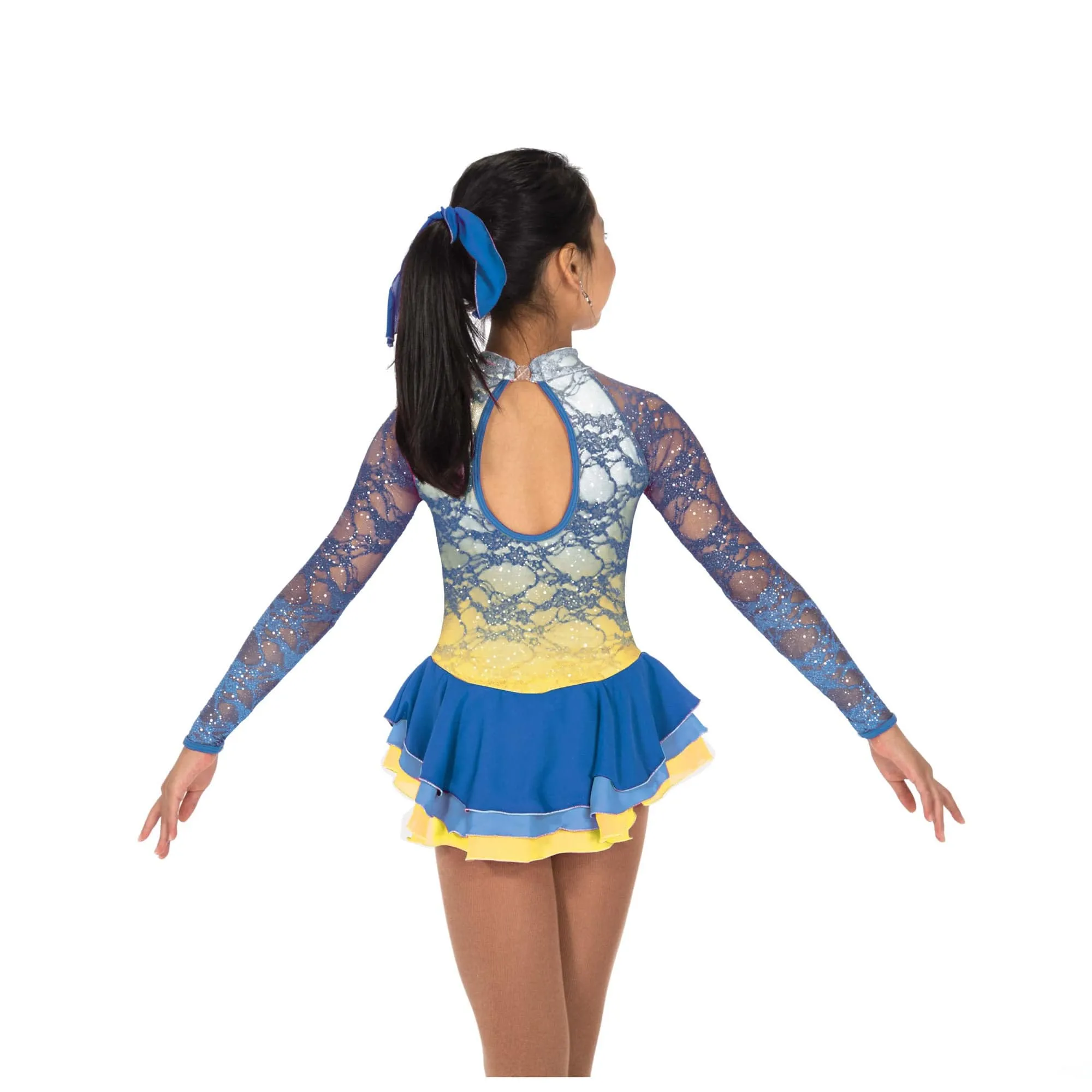 Jerry's 695 Blue Buttercup Figure Skating Dress - Youth