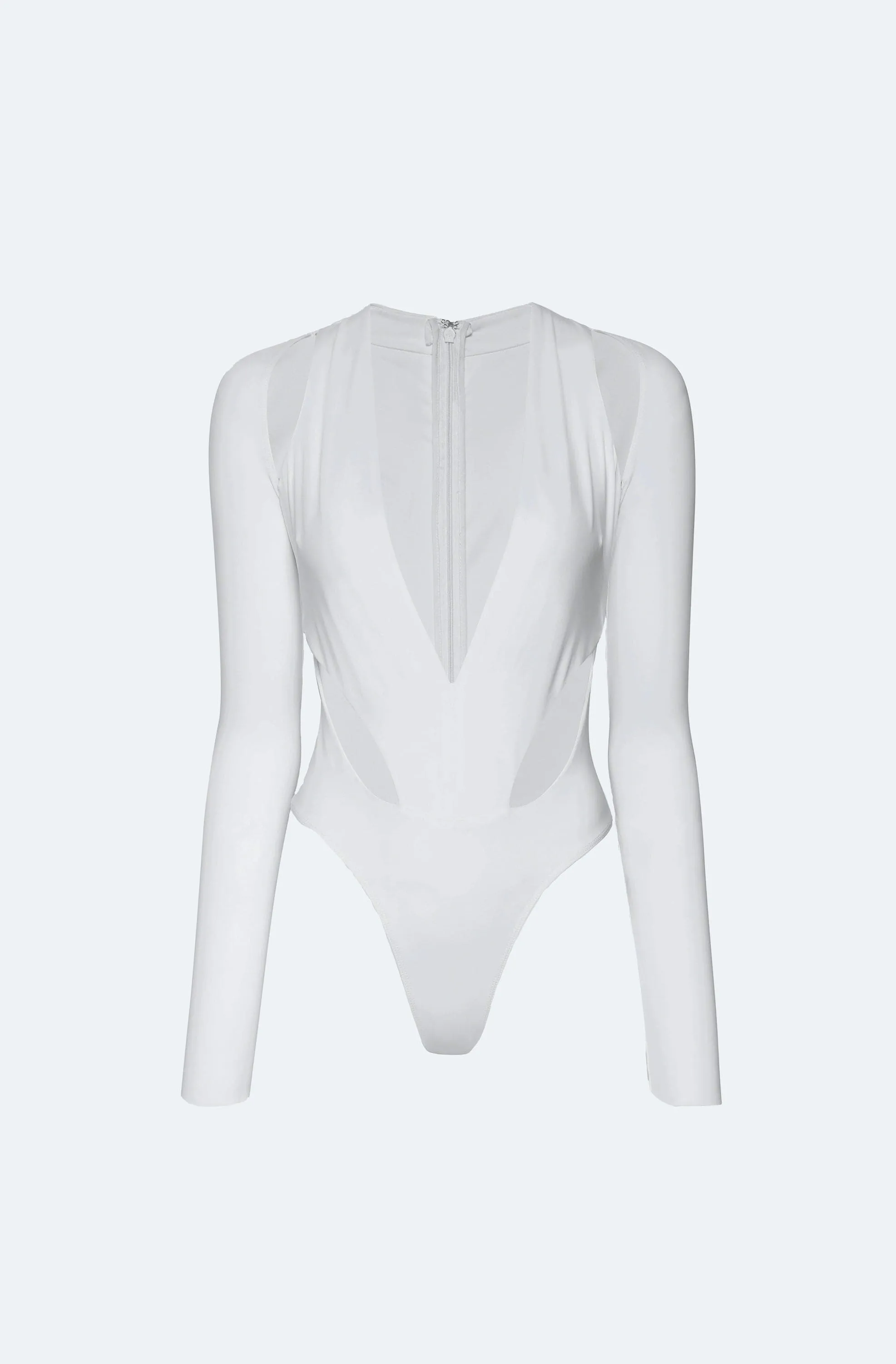 Jersey Cut Out V Neck Bodysuit