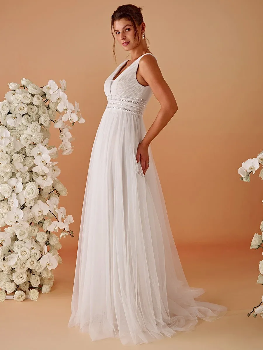 Jillian soft tulle wedding dress in Nude/Ivory Express NZ Wide