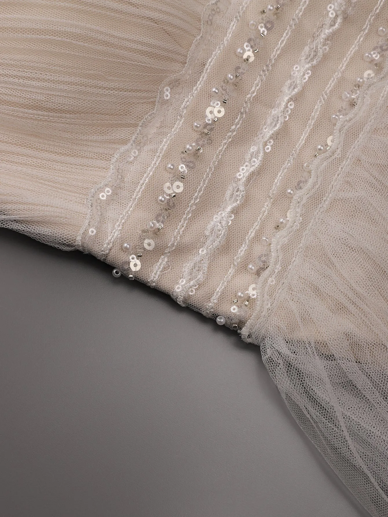 Jillian soft tulle wedding dress in Nude/Ivory Express NZ Wide