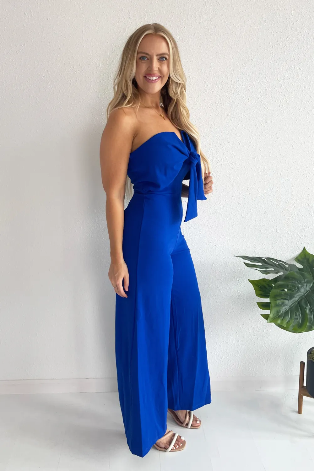 Jumpsuit with Front Knot Tie