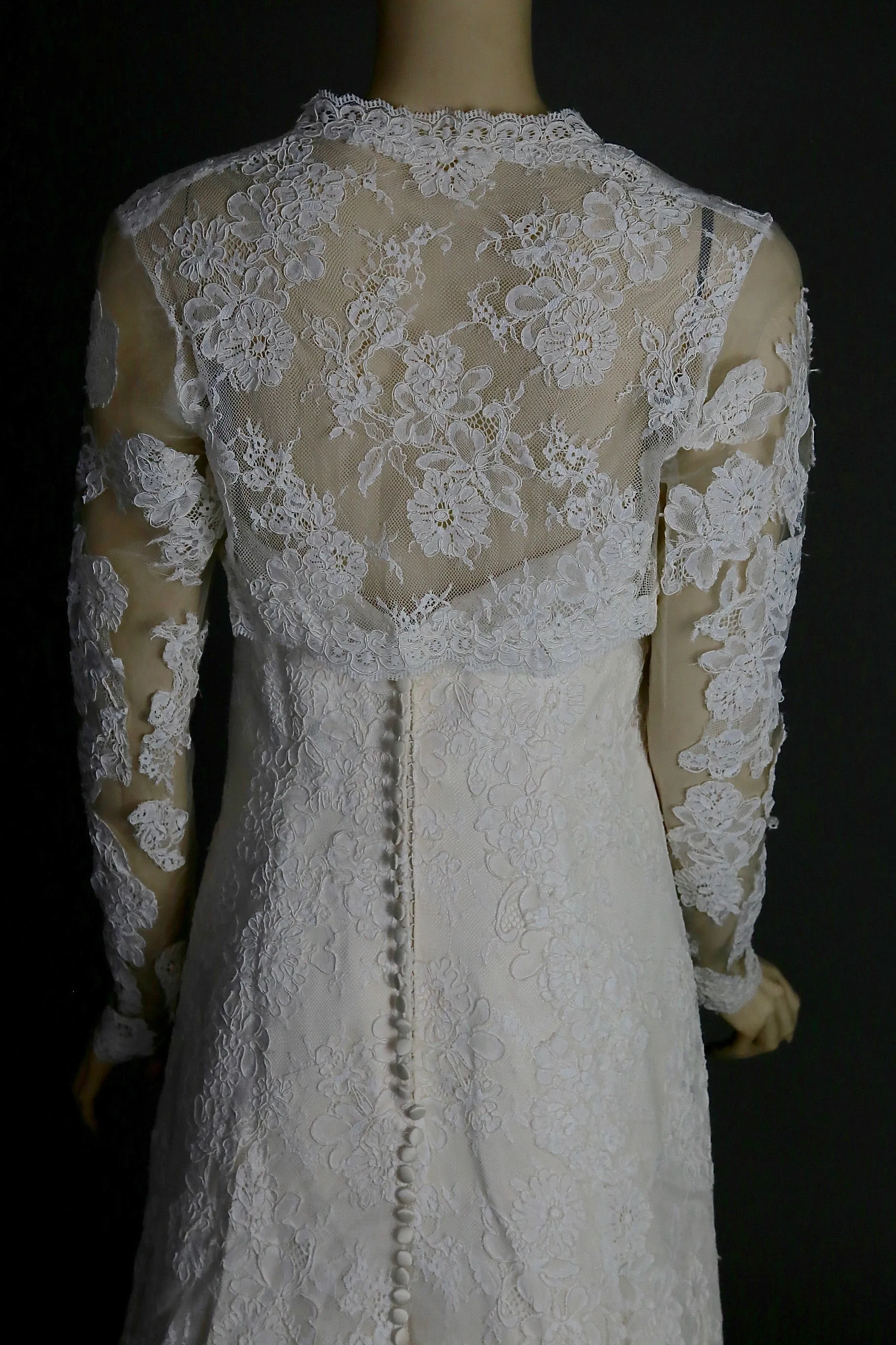Justin Alexander wedding dress strapless bridal gown with lace jacket