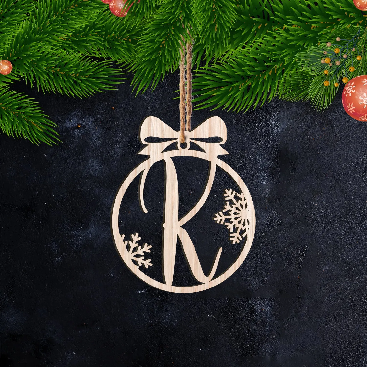 K Letter - Ornament Cut out 31 - PT97