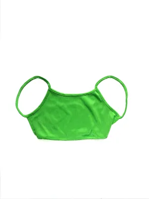 Kaya Ribbed Brami Top - Neon Green