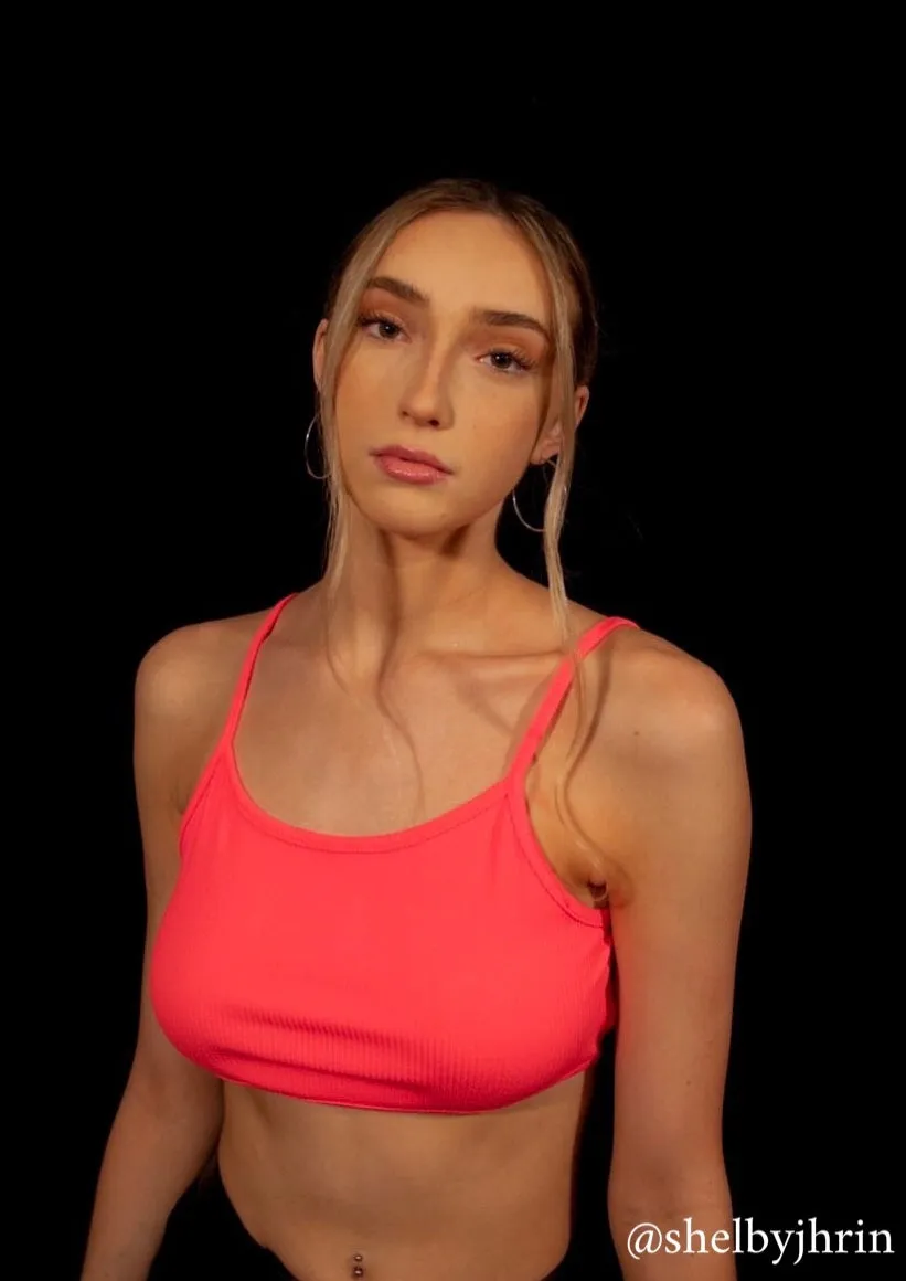 Kaya Ribbed Brami Top - Neon Pink