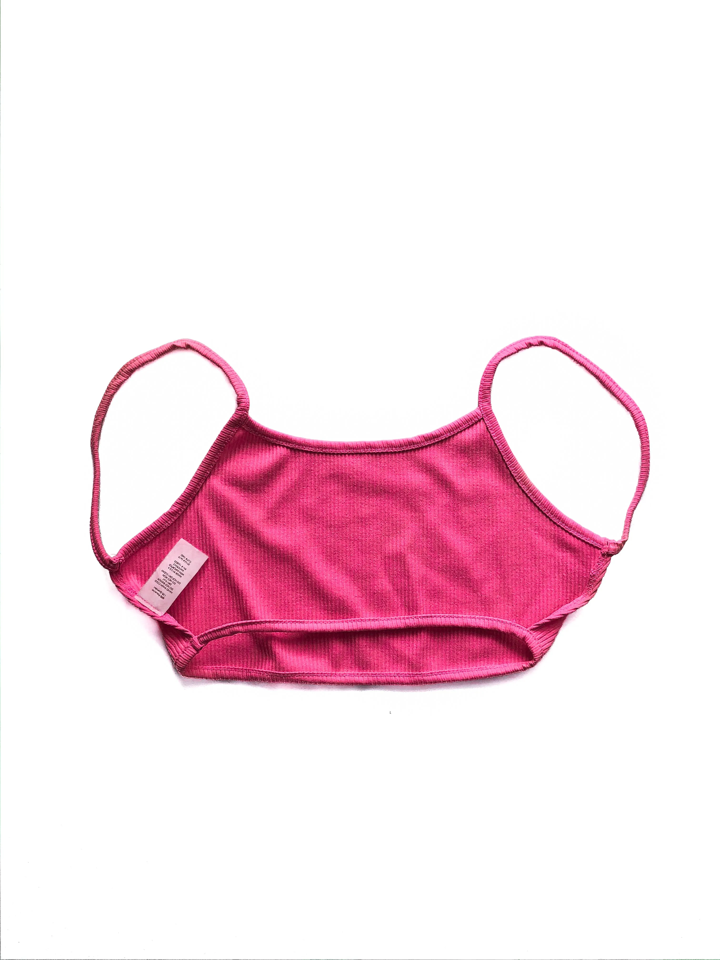Kaya Ribbed Brami Top - Neon Pink
