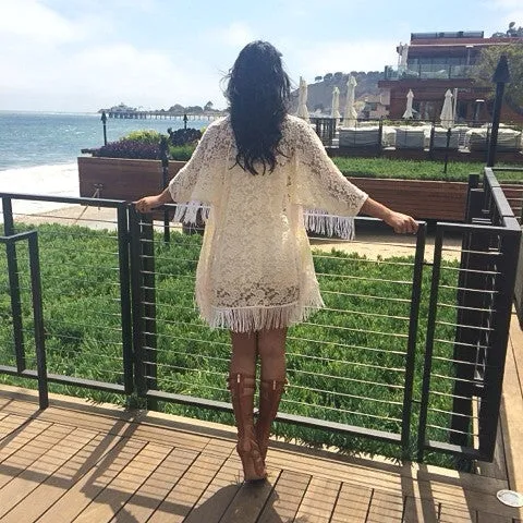 Lace Kimono Set
