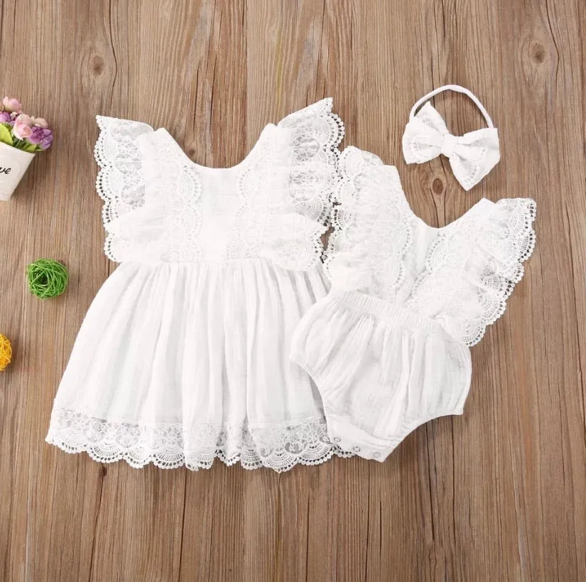 Lace Linen Romper and Dress