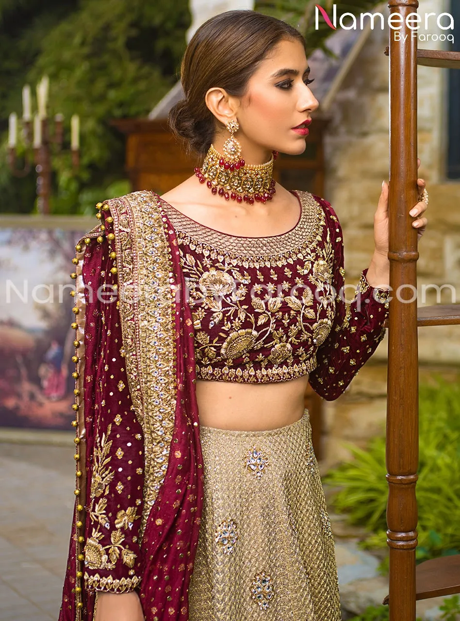 Latest Bridal Lehnga Choli 2021 for Wedding #BR01