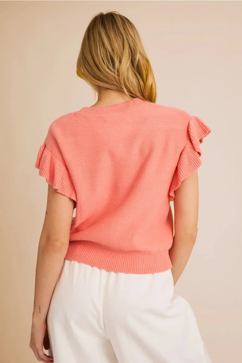 Laurel Ruffle Sleeve Top
