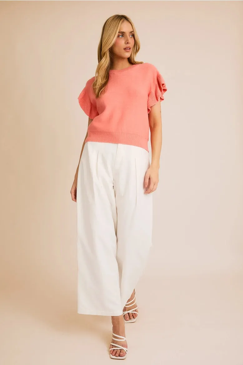Laurel Ruffle Sleeve Top