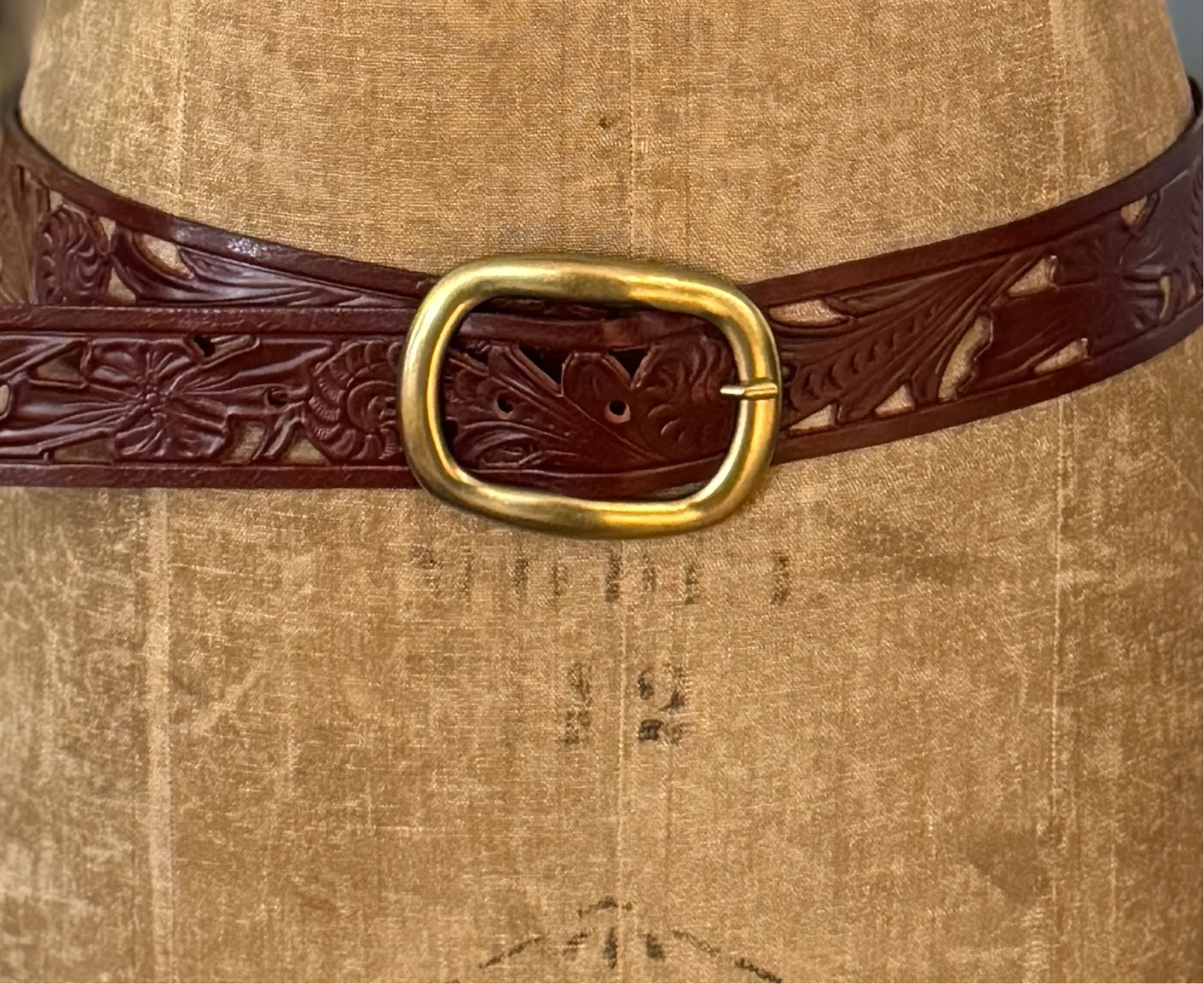 Leather Cut -Out Belt