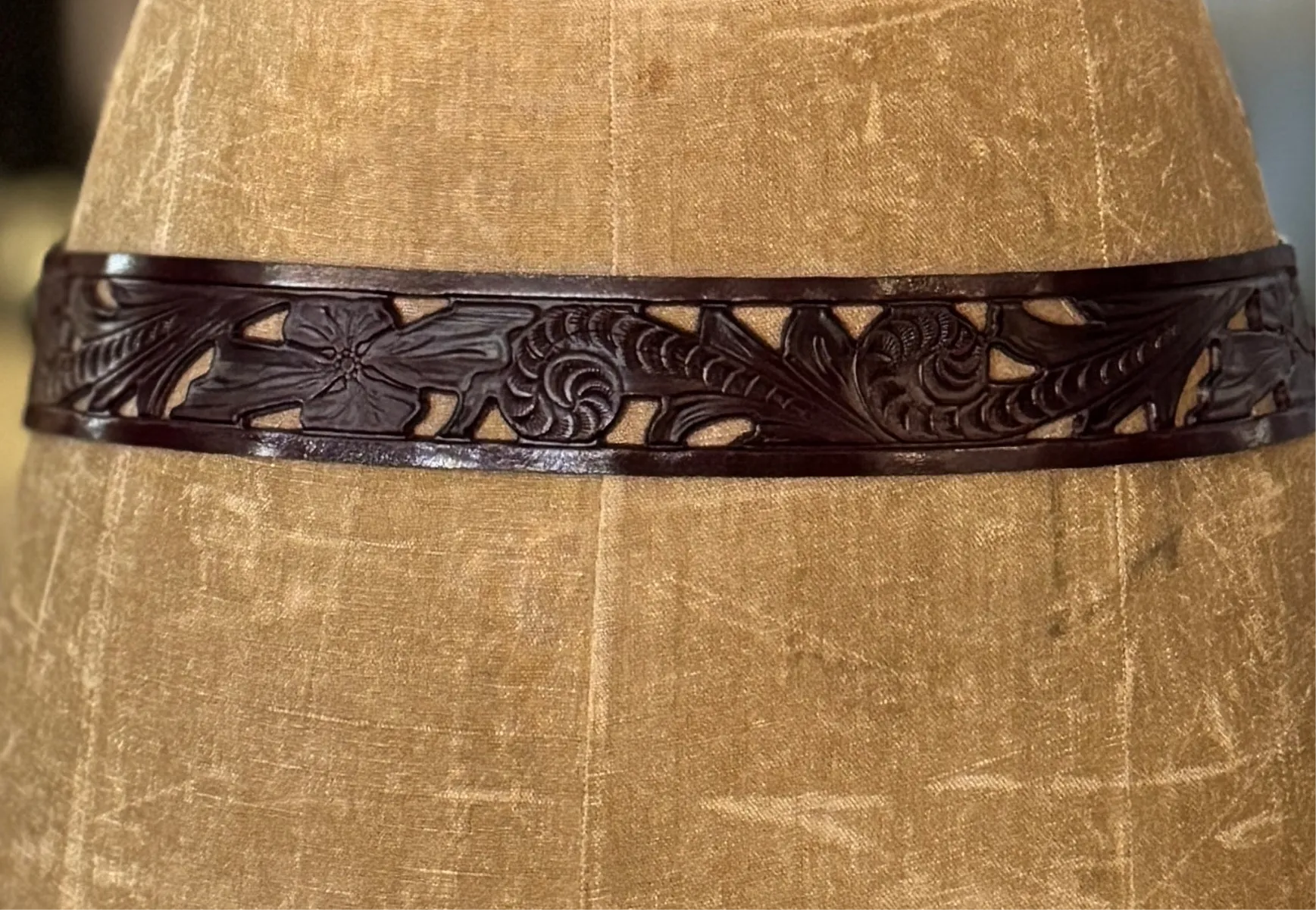 Leather Cut -Out Belt