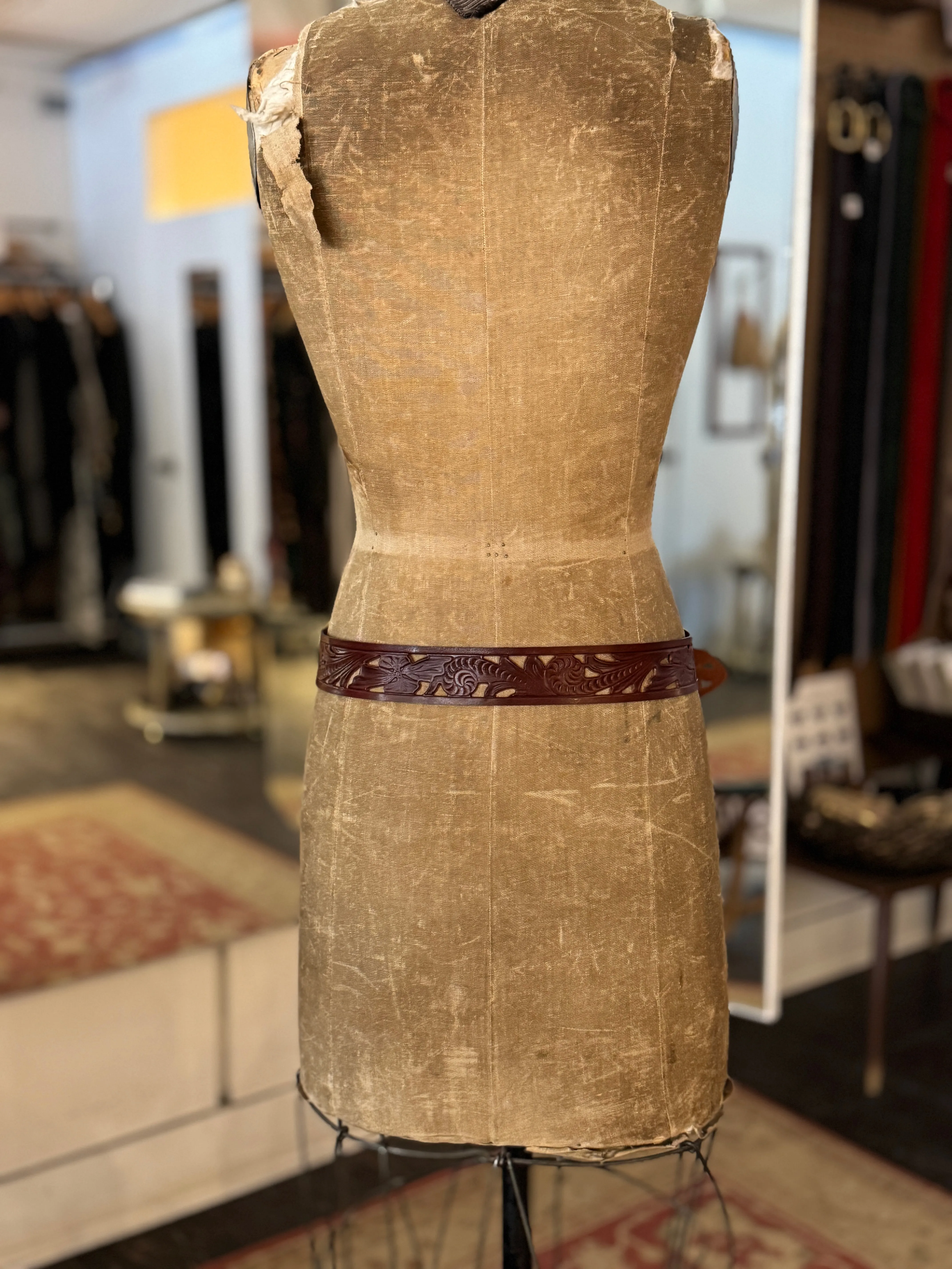 Leather Cut -Out Belt