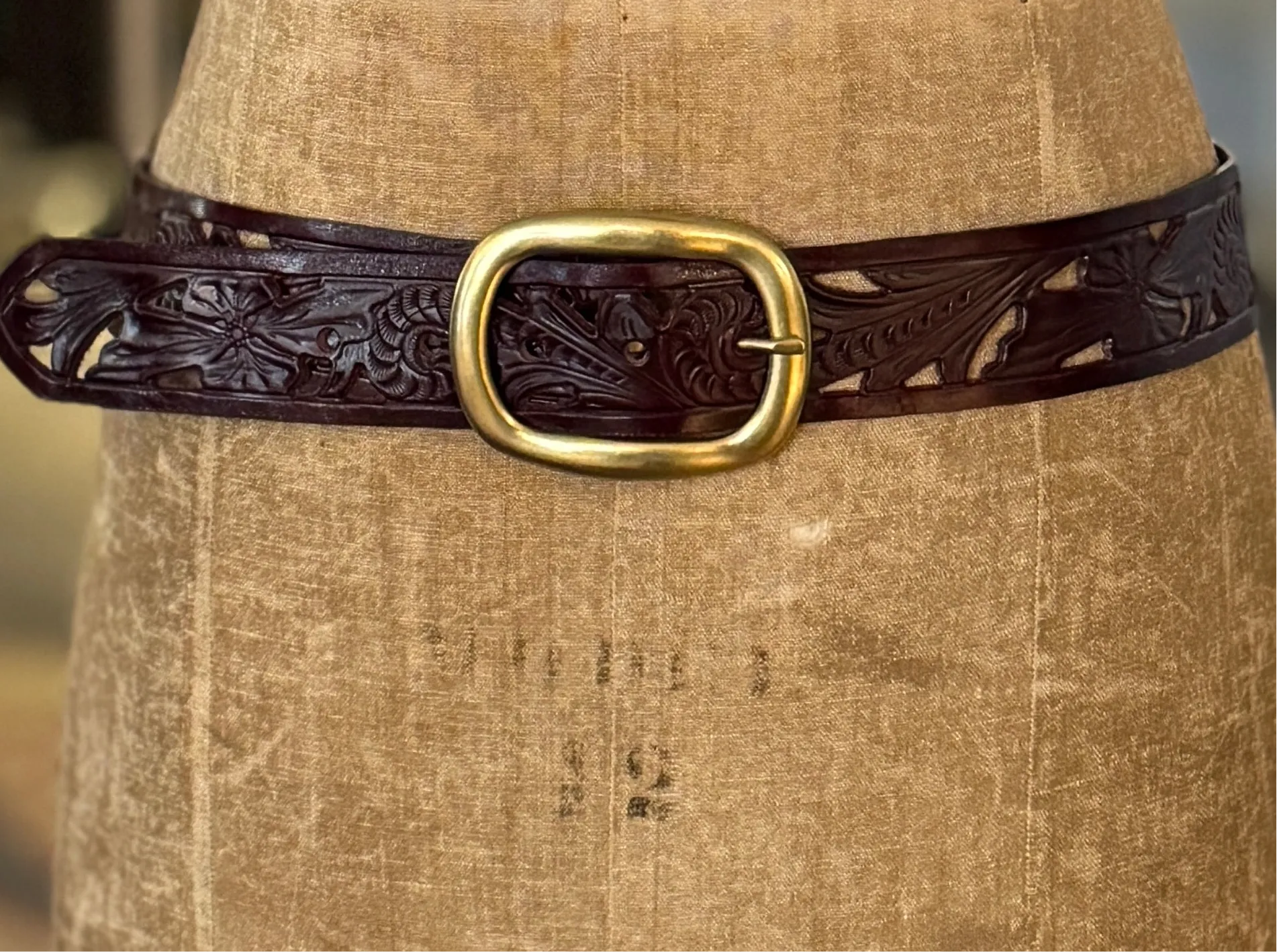 Leather Cut -Out Belt