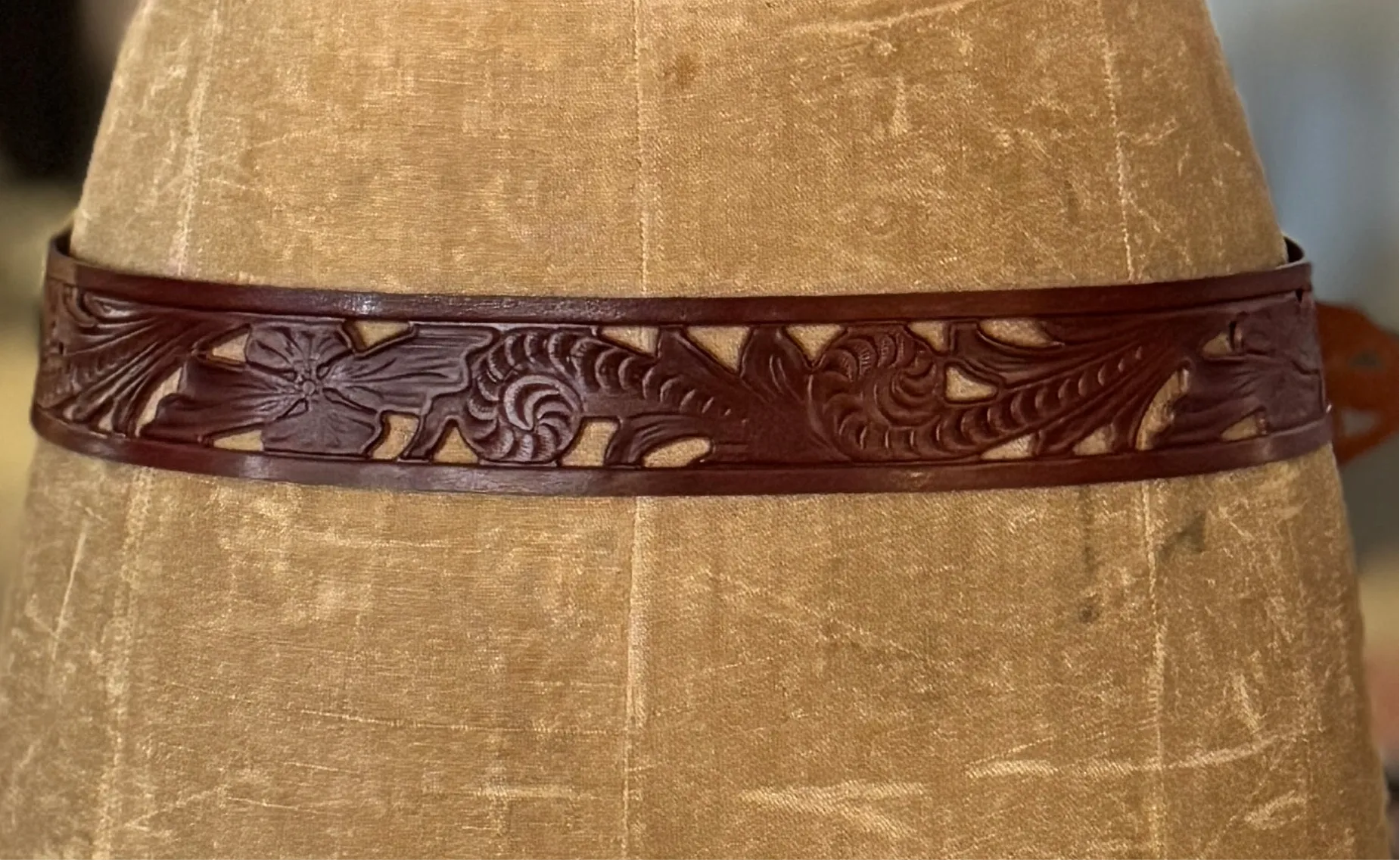 Leather Cut -Out Belt