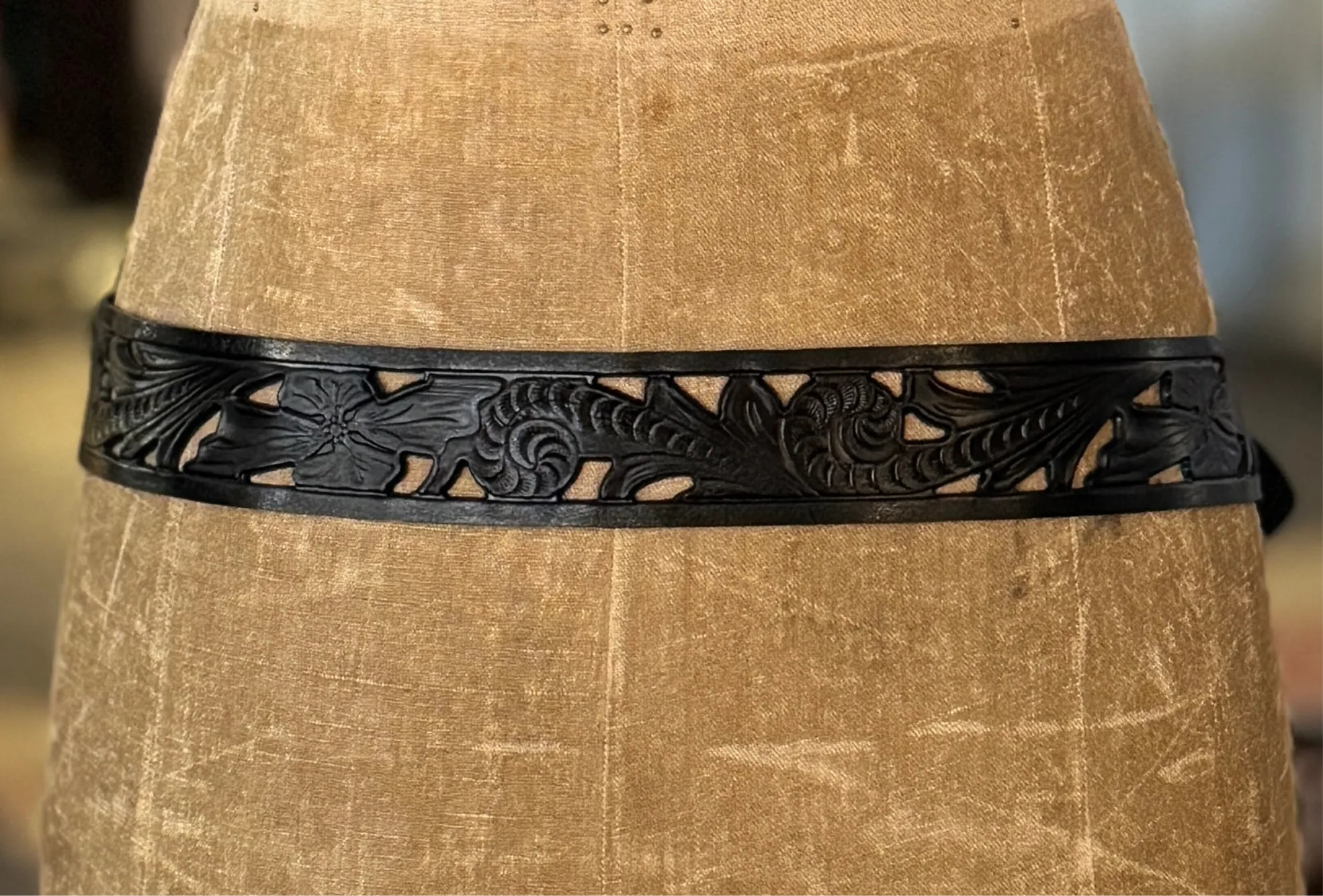 Leather Cut -Out Belt