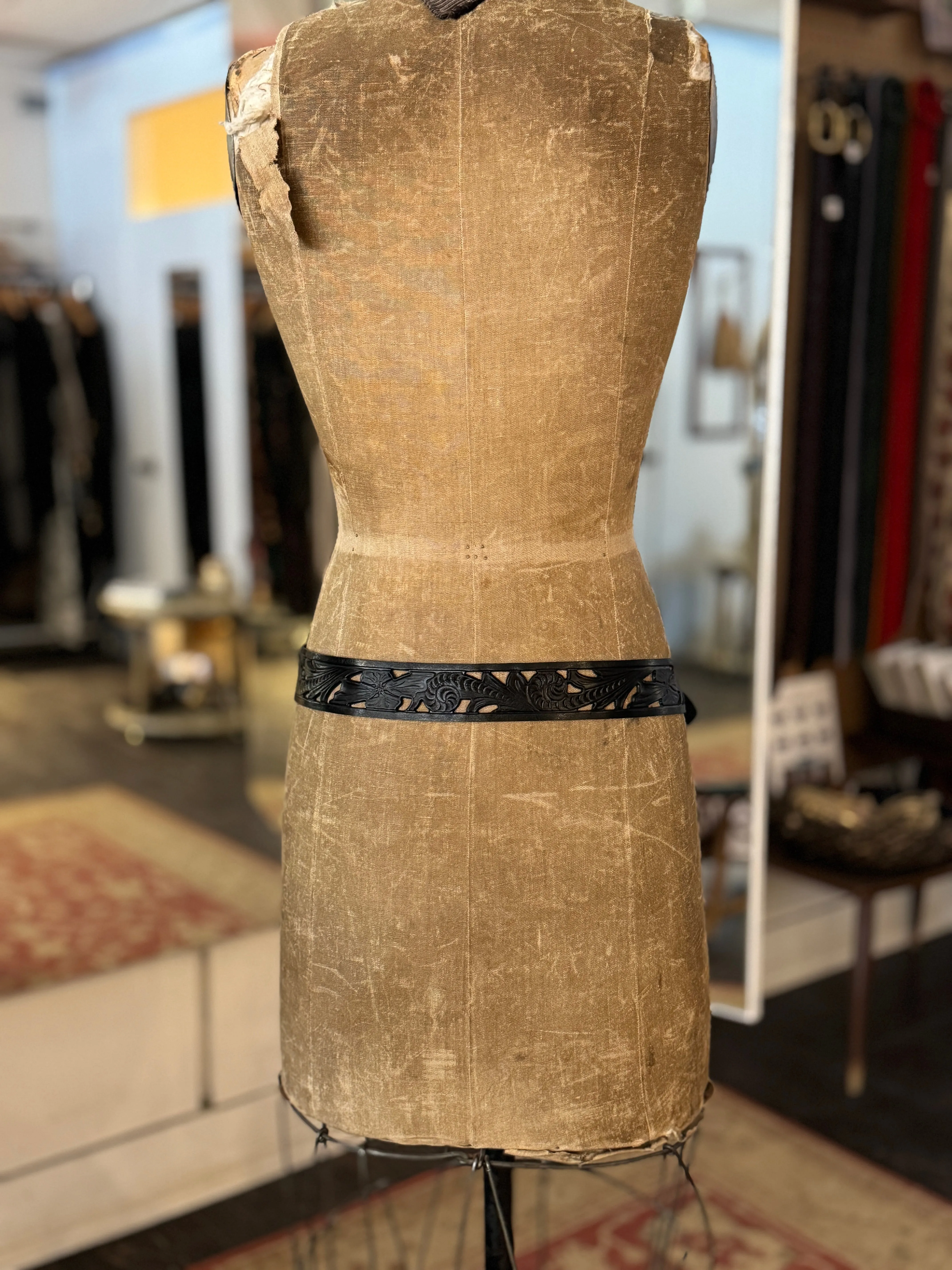 Leather Cut -Out Belt