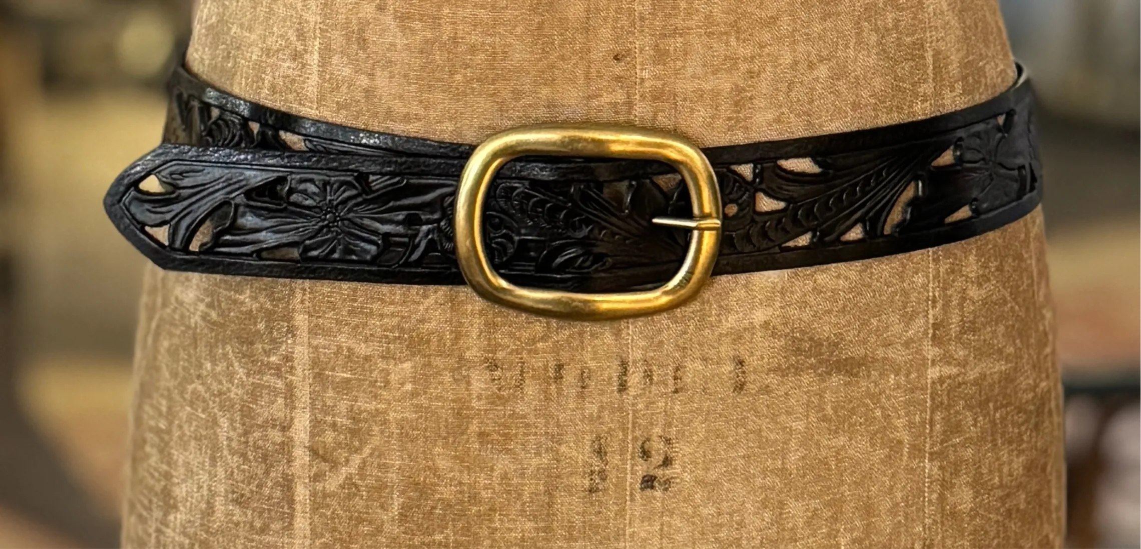 Leather Cut -Out Belt
