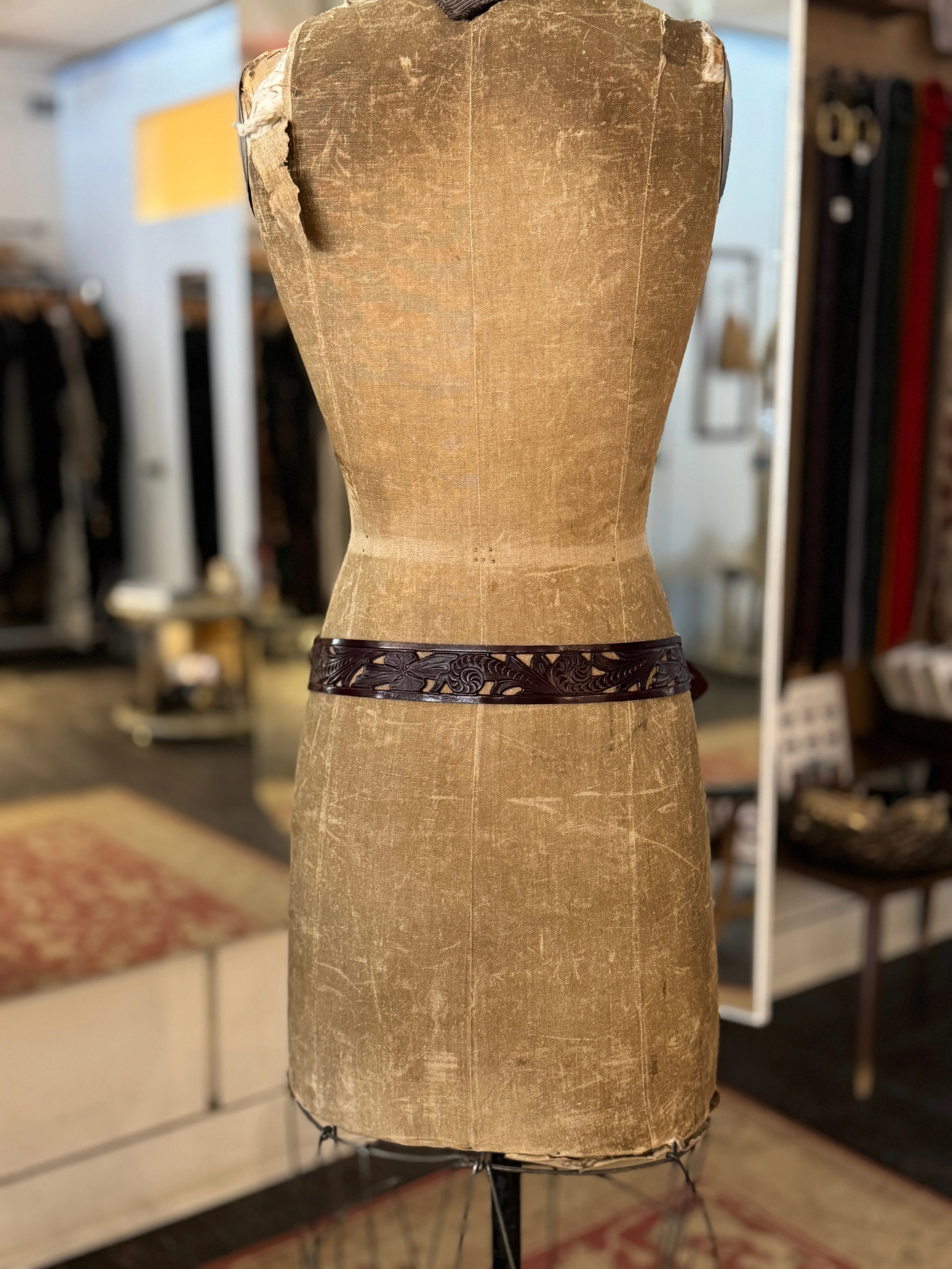 Leather Cut -Out Belt