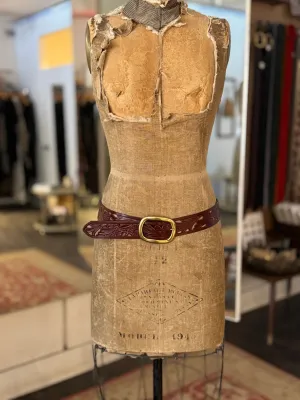 Leather Cut -Out Belt
