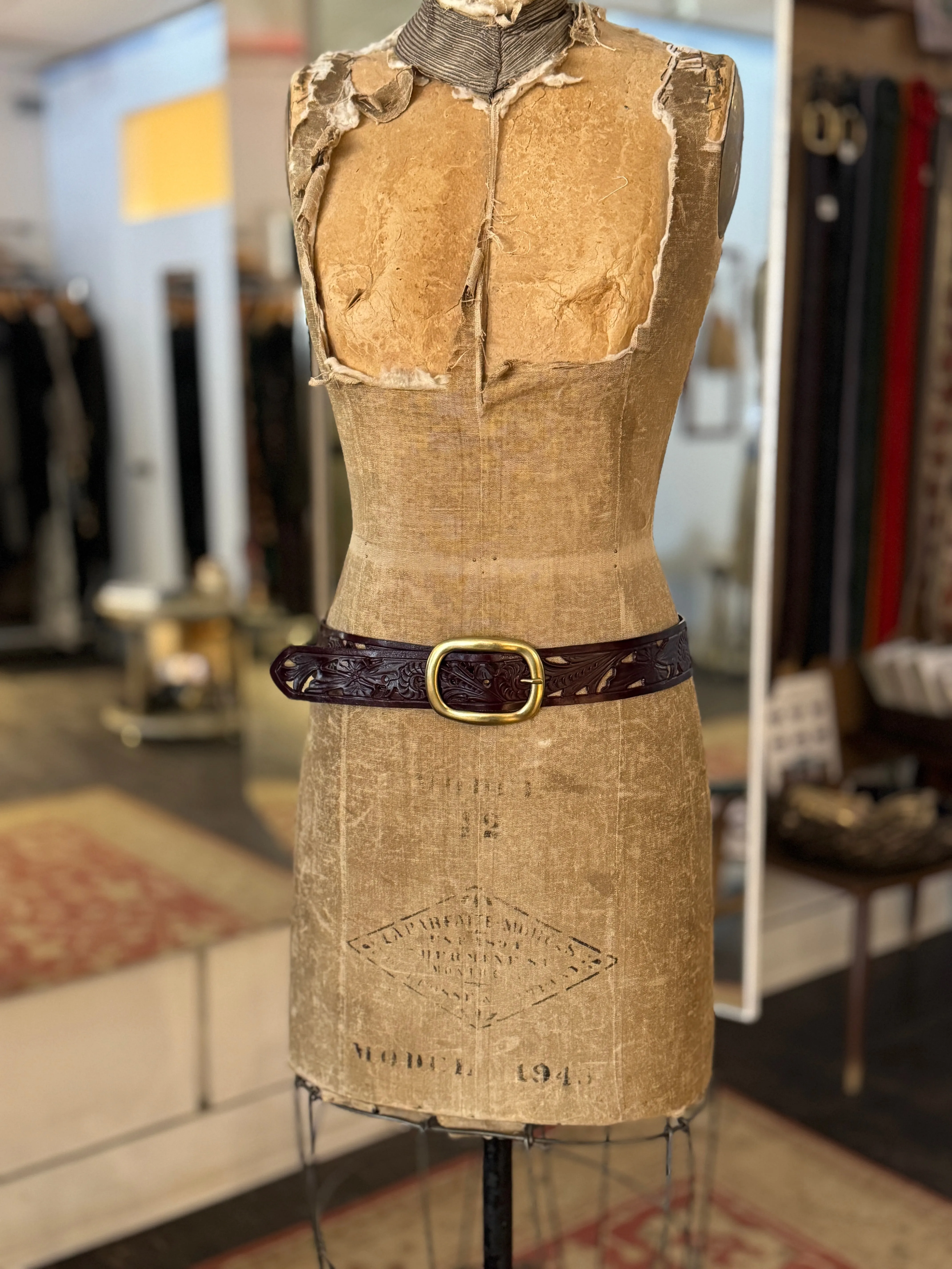Leather Cut -Out Belt