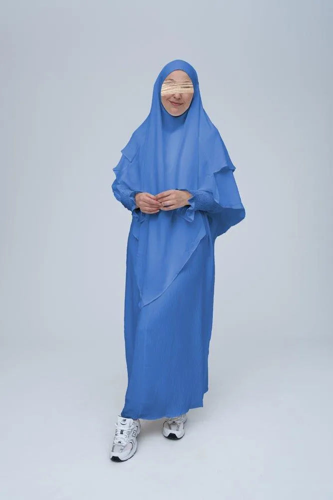 Light Blue Pristine prayer gown for Omrah or prayer