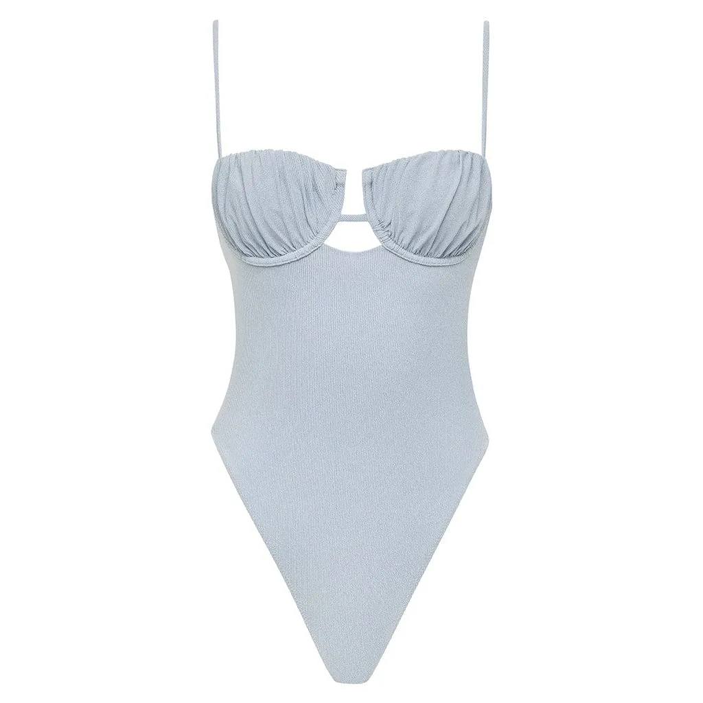 Light Denim Petal One-Piece