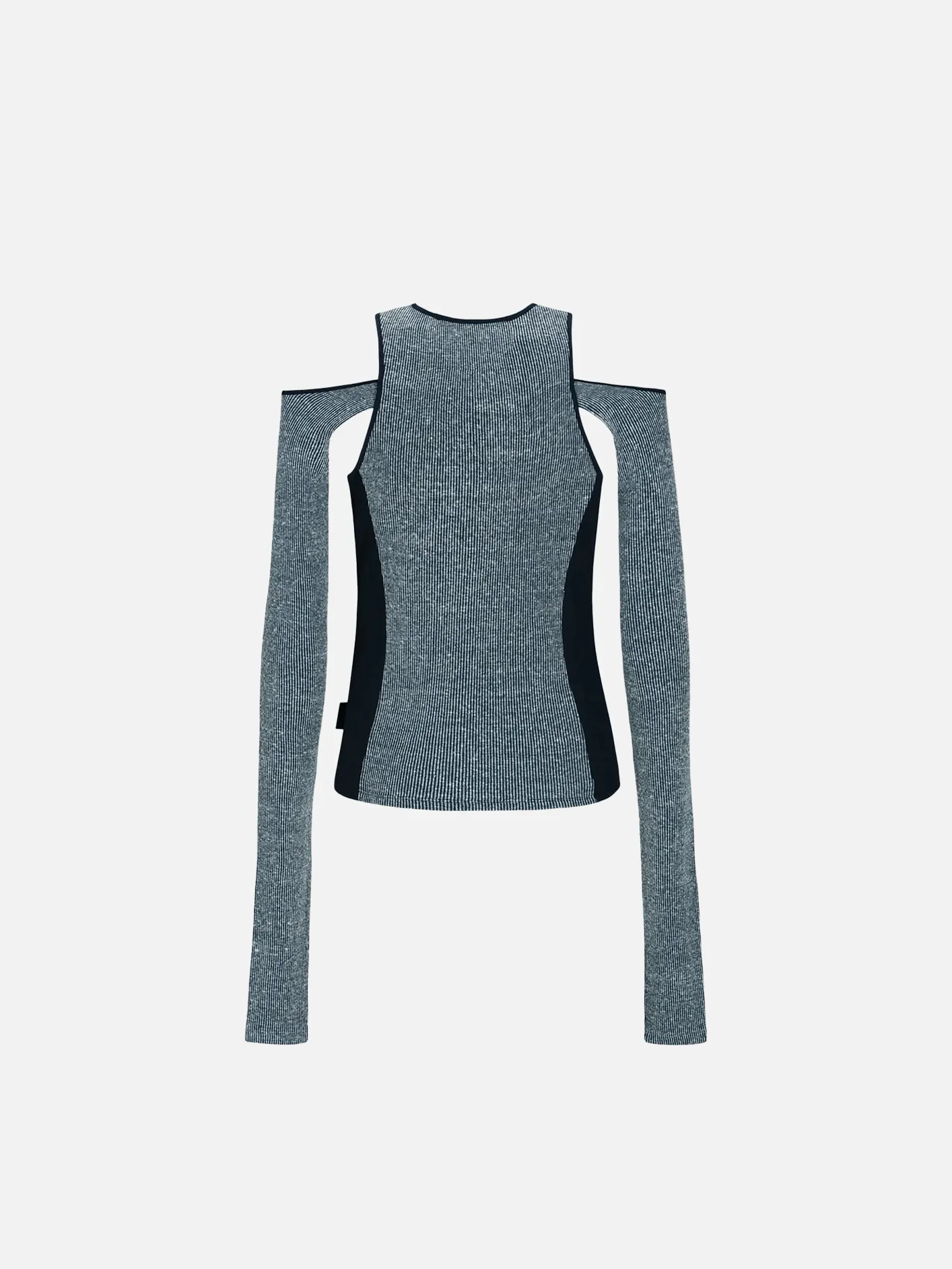 Lina Cut-Out Layered Top - Navy