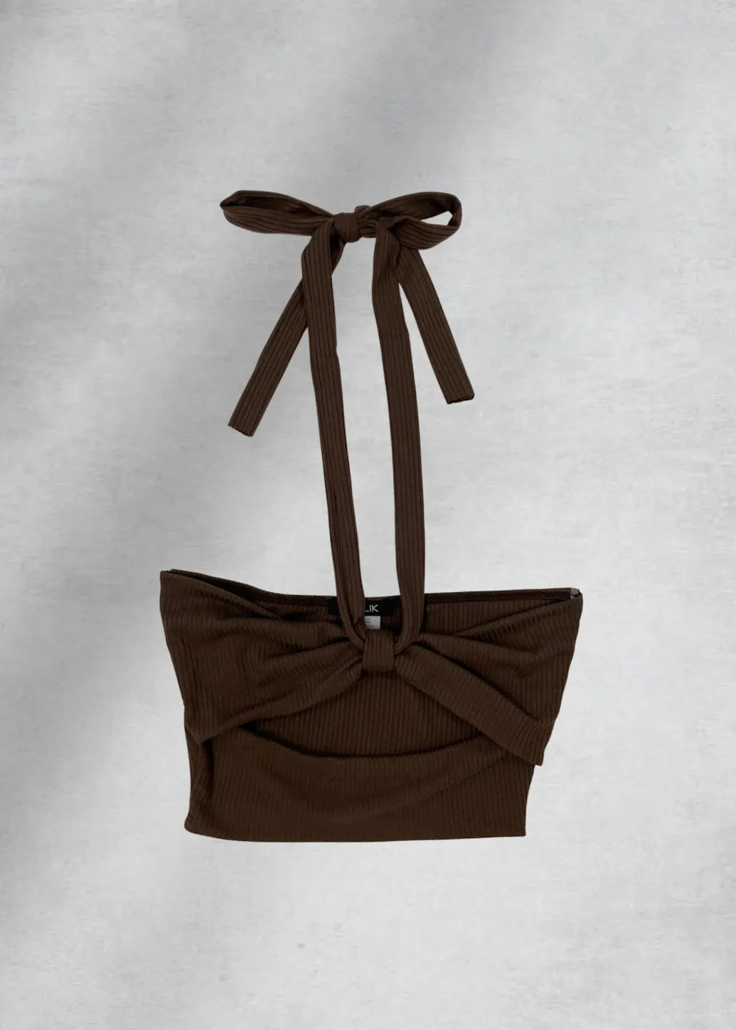 Linda Halter Crop Top - Brown