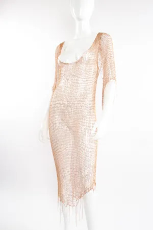 Liquid Knit Metal Dress