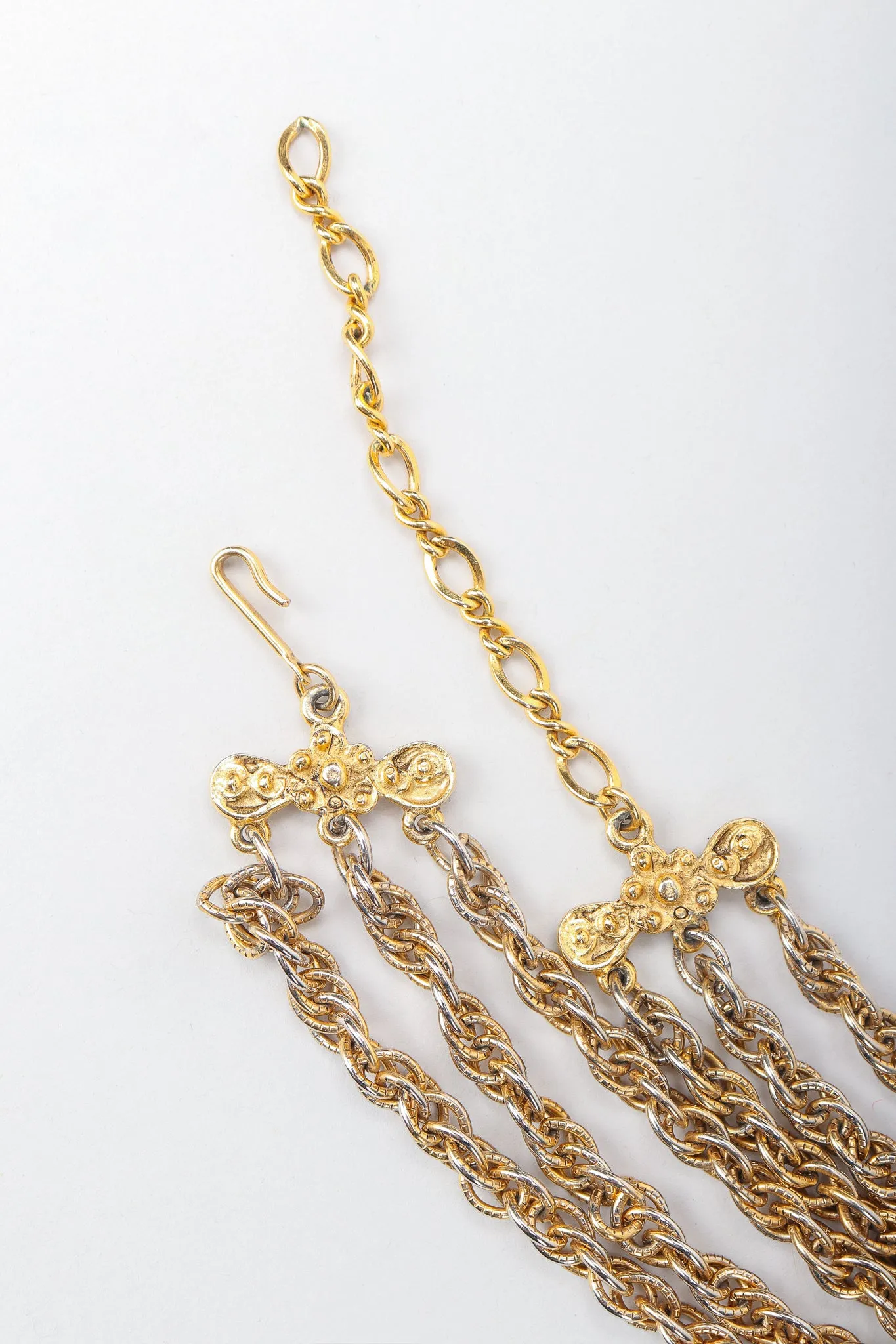 Long Filigree Plate Necklace