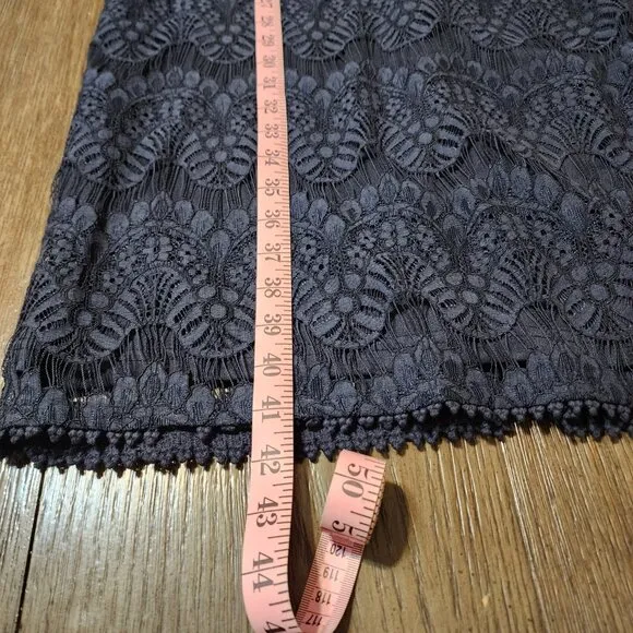 Love By Design Lace Long Sleeve Midi Dress NWT Navy Med