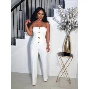 LOVELY FIT STRAPLESS TUBE JUMPSUIT (WHITE)