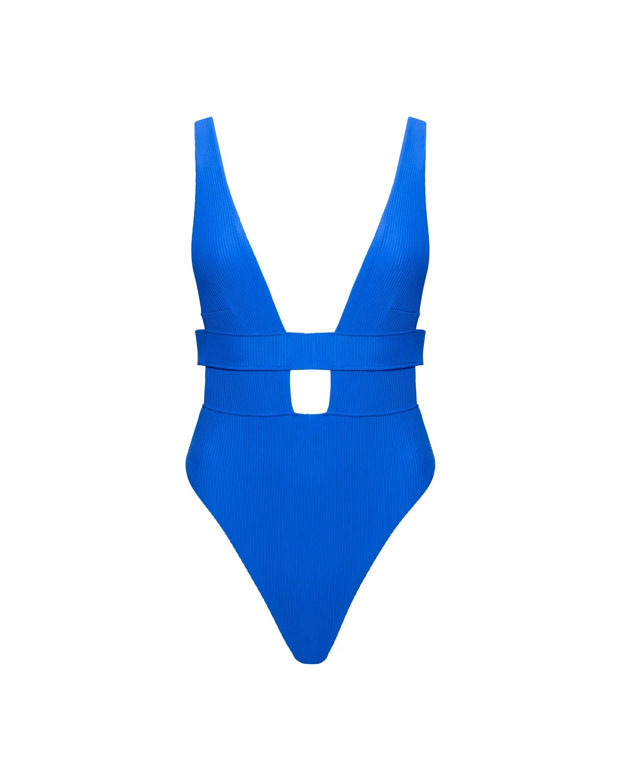 Lucerne Plunge Swimsuit Ocean Blue