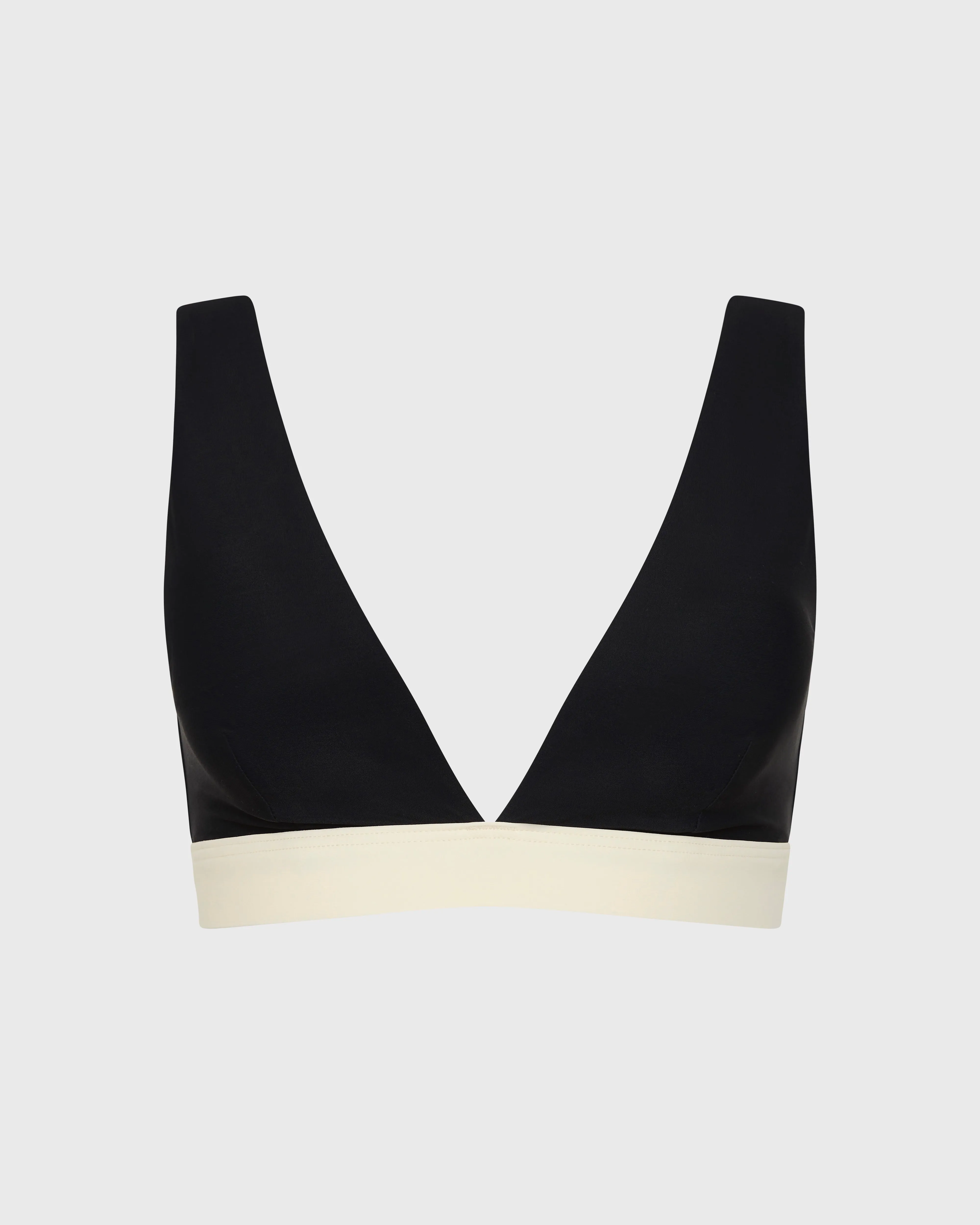 Lya Bikini Top - Black & Pearl