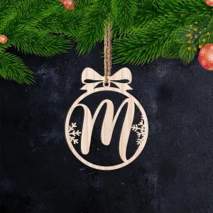 M Letter - Ornament Cut out 33 - PT97