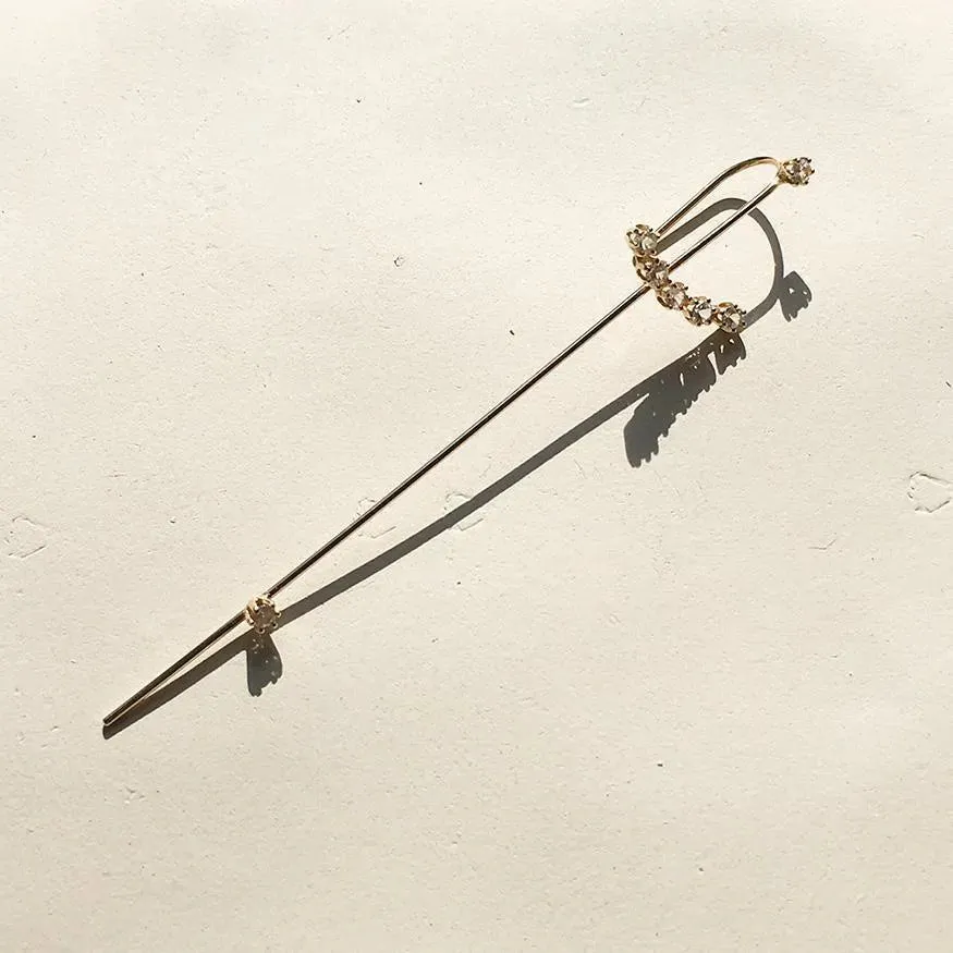 Magic Wand Needle Earring