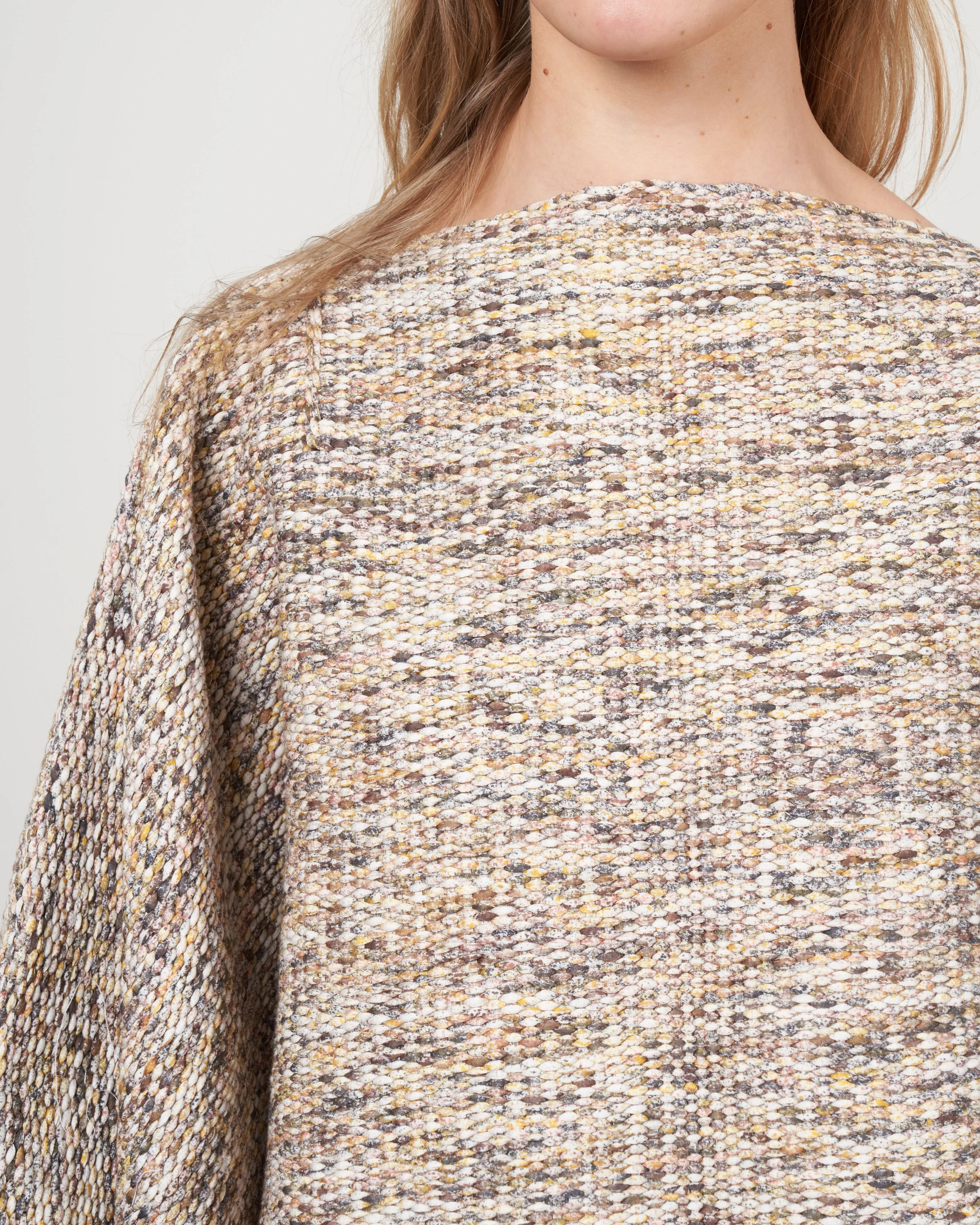 marble crop top - sand mix