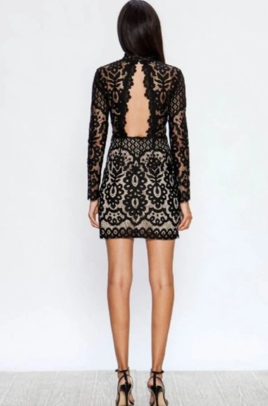 Marina Black Lace Dress