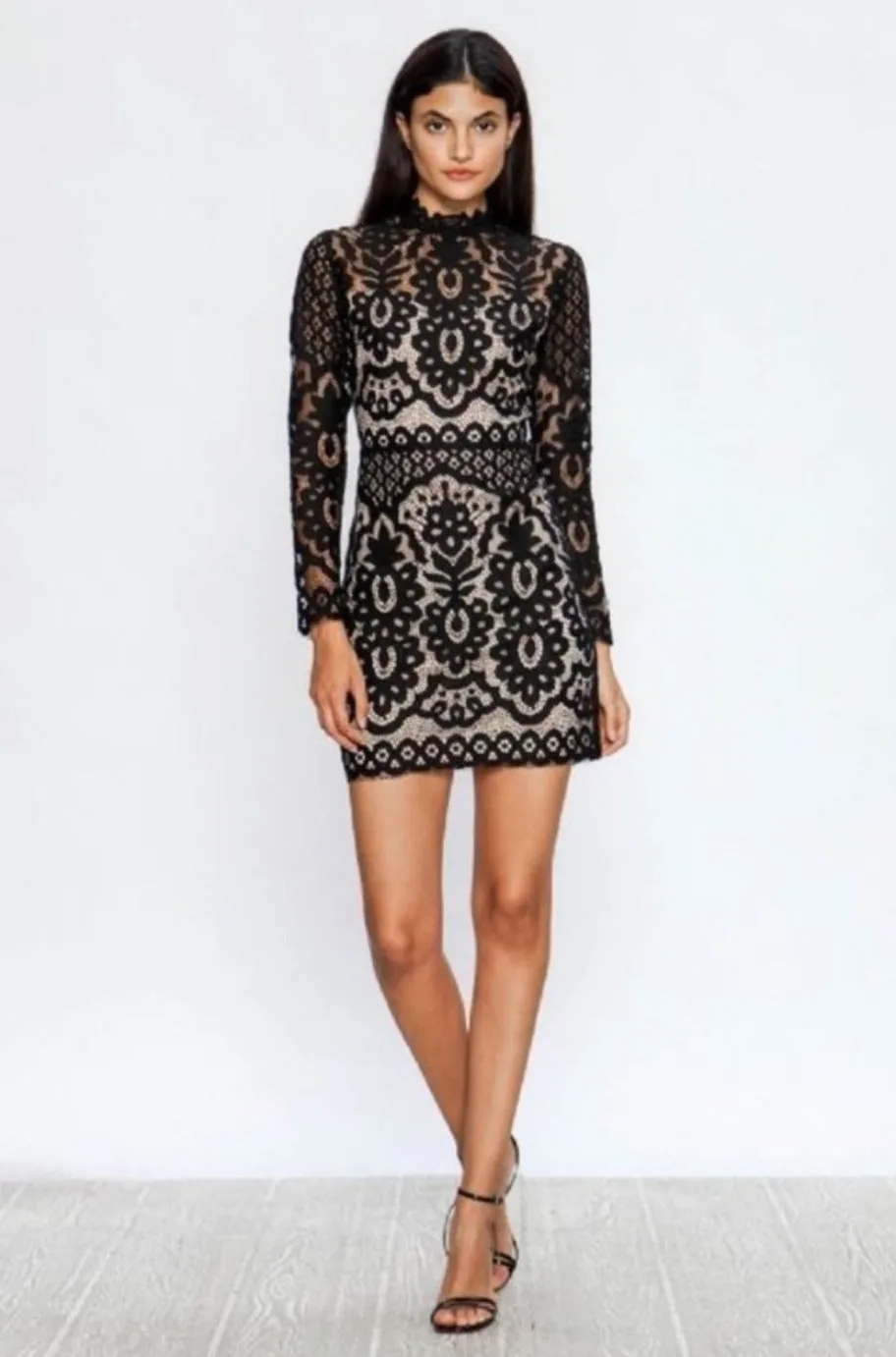 Marina Black Lace Dress