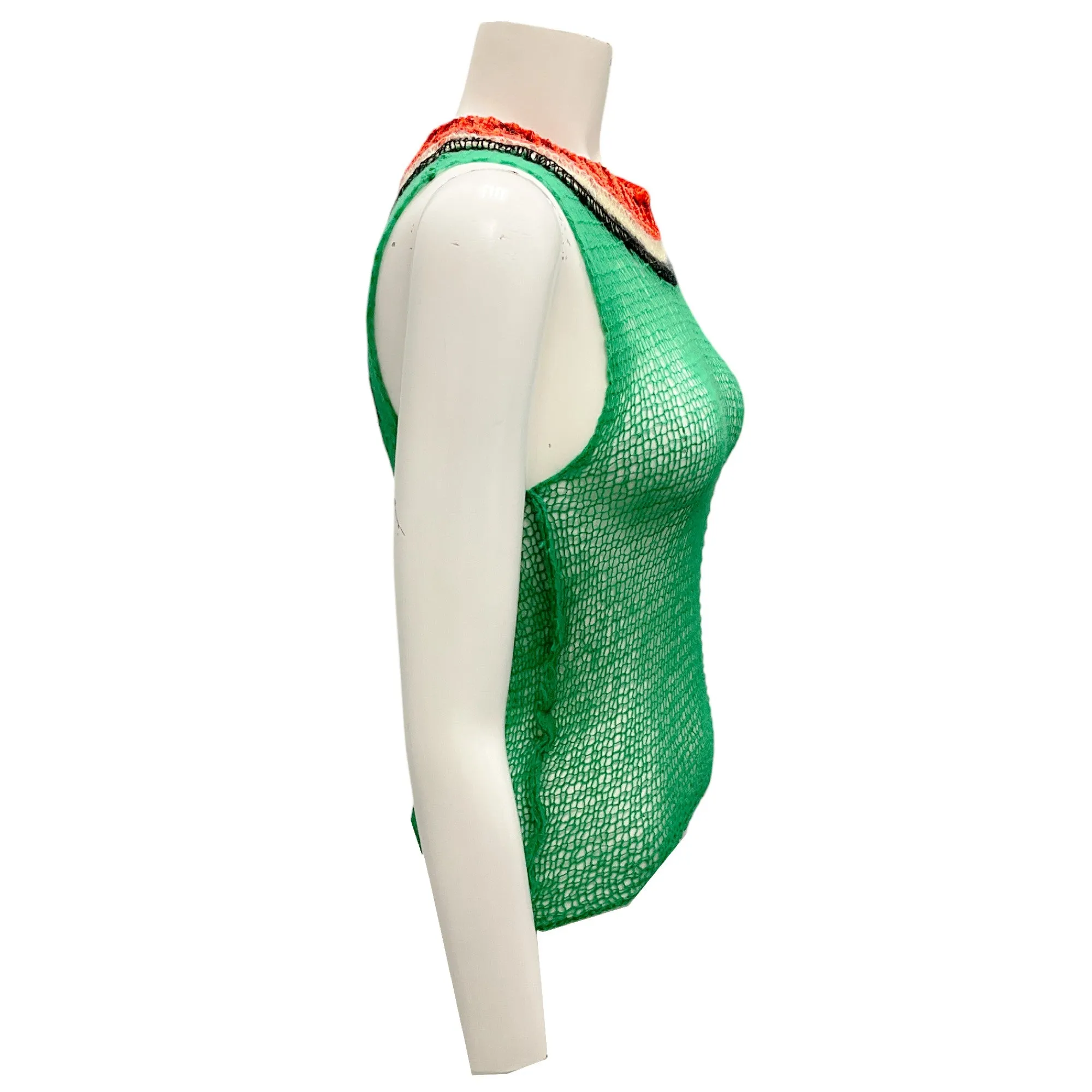 Marni Green 2023 Back Cut-Out Knit Top