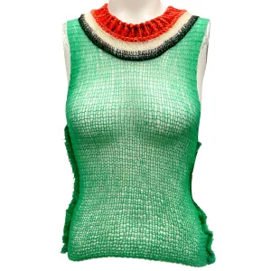 Marni Green 2023 Back Cut-Out Knit Top