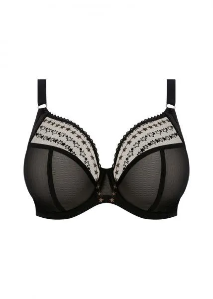Matilda Underwire Plunge Bra - Black Star -